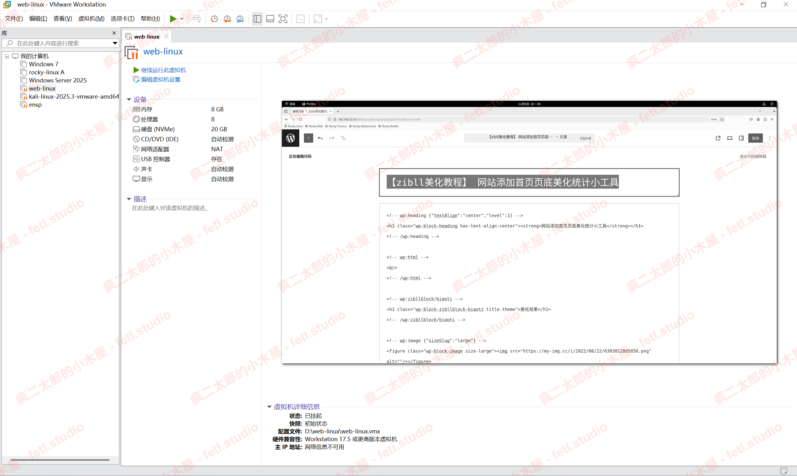 图片[1] - VMware Workstation Pro 17.6.4 虚拟机 - 疯二太郎的小木屋 - 星辰梦下的静谧之地
